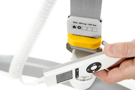 Guldmann lyftmotor GH3 laddning via skensystem